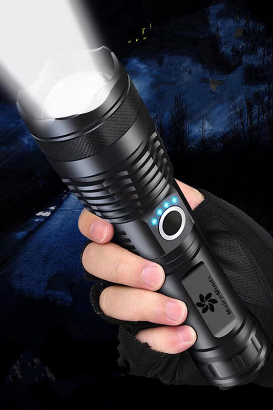 MaiceMinds High Lumens Small Flashlight with Zoomable Waterproof Adjustable Brightness Flash Light for Outdoor